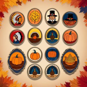 Thanksgiving trading pins